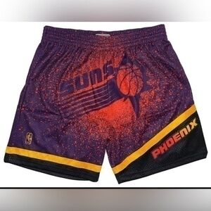 Mitchell & Ness Mens  Purple Black NBA 1996 Phoenix Suns Swingman Shorts New